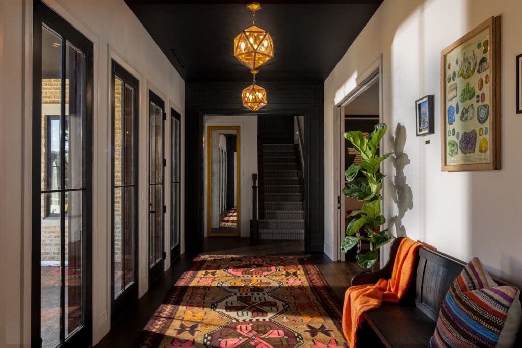 Interior entry space highlighting architectural details and natural light
