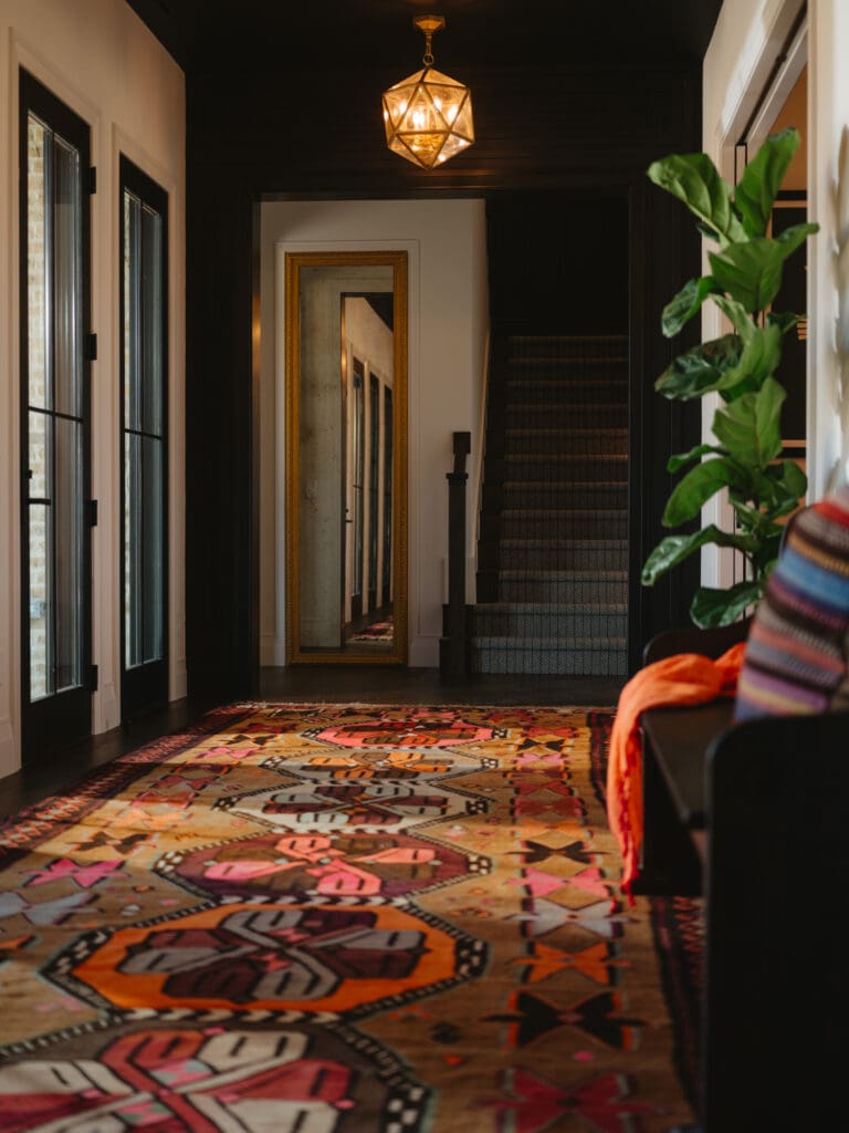 Residential entryway design photographed for Architectural Digest