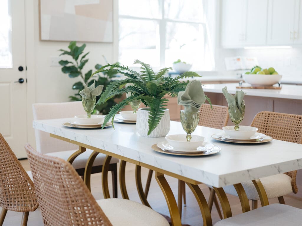 Airbnb interior photography showcasing open living space in Northwest Arkansas