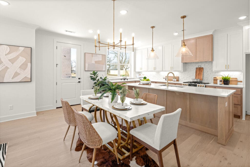 Airbnb interior photography showcasing open living space in Northwest Arkansas