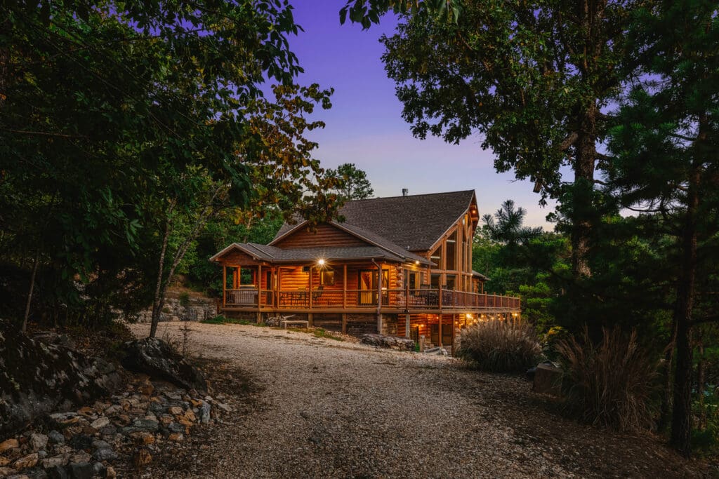 Short term rental exterior photographed in Rogers AR