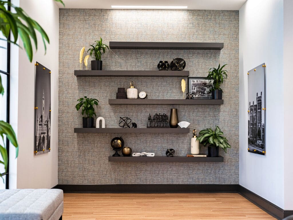 Commercial bank interior photography in Fayetteville Arkansas
