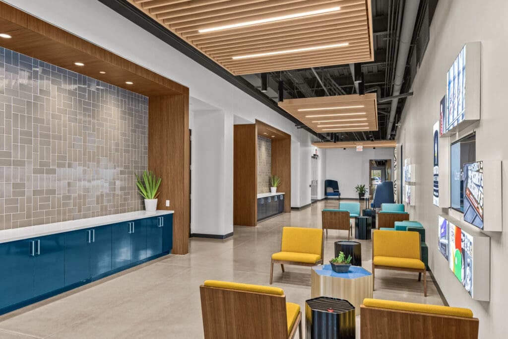 Commercial office building exterior photographed in Rogers AR