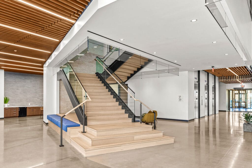 Architectural photography in Rogers AR showing Uber Freight office interior