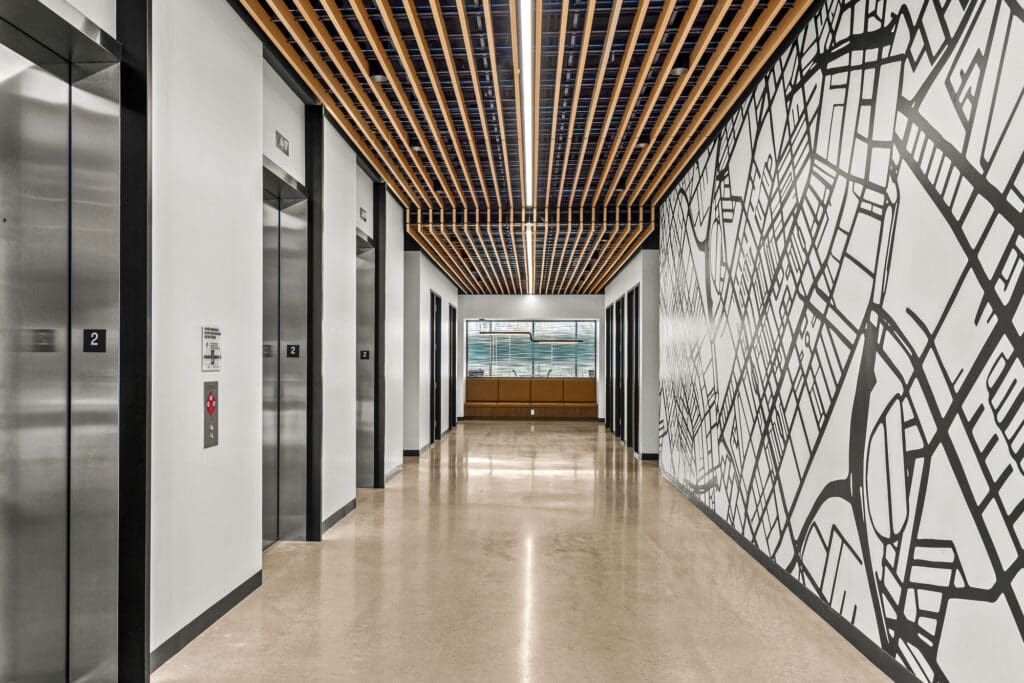 Commercial office building exterior photographed in Rogers AR