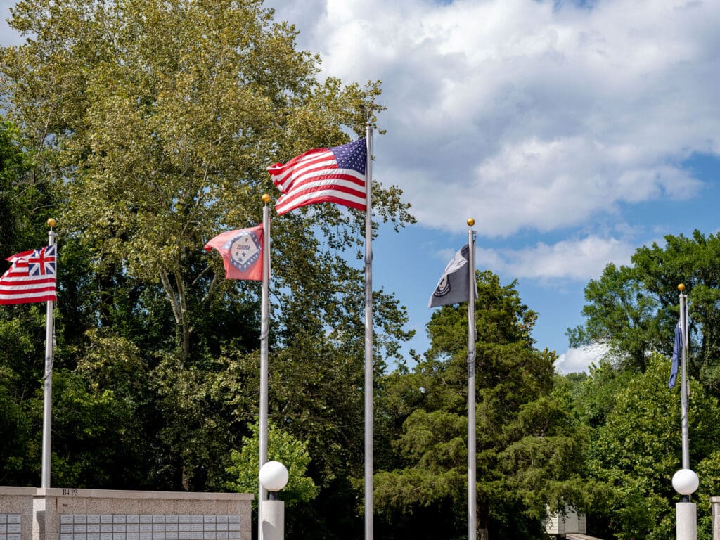 Veterans Wall of Honor memorial in Bella Vista Arkansas honoring local military service