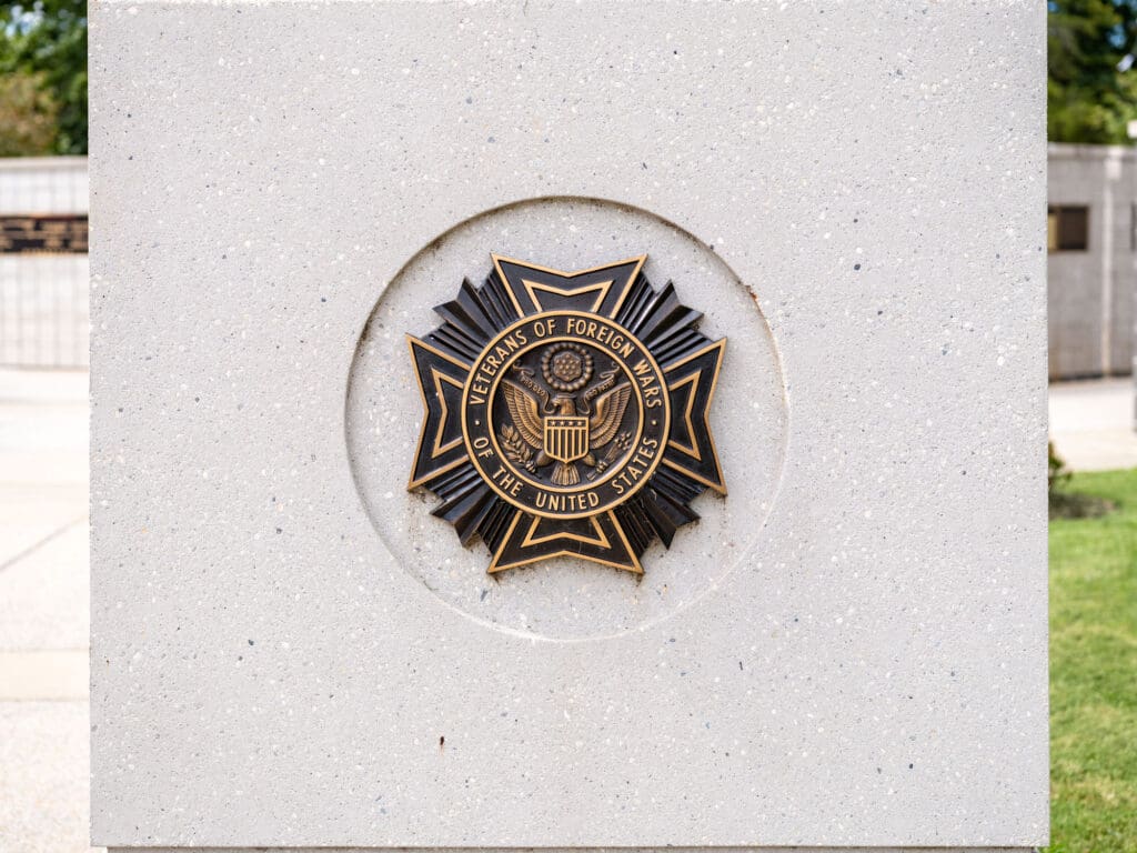 Veterans Wall of Honor memorial in Bella Vista Arkansas honoring local military service