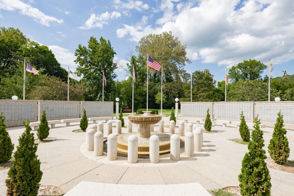 Veterans Wall of Honor memorial in Bella Vista Arkansas honoring local military service