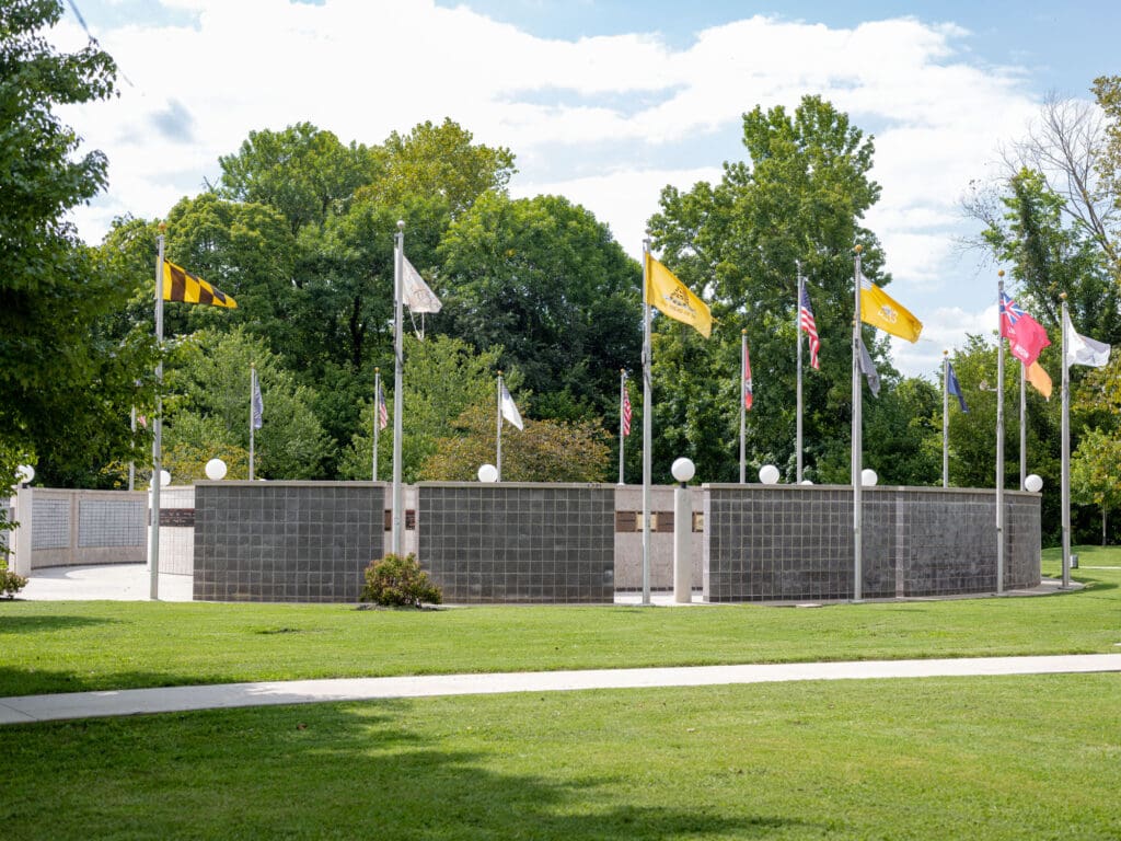 Veterans Wall of Honor memorial in Bella Vista Arkansas honoring local military service