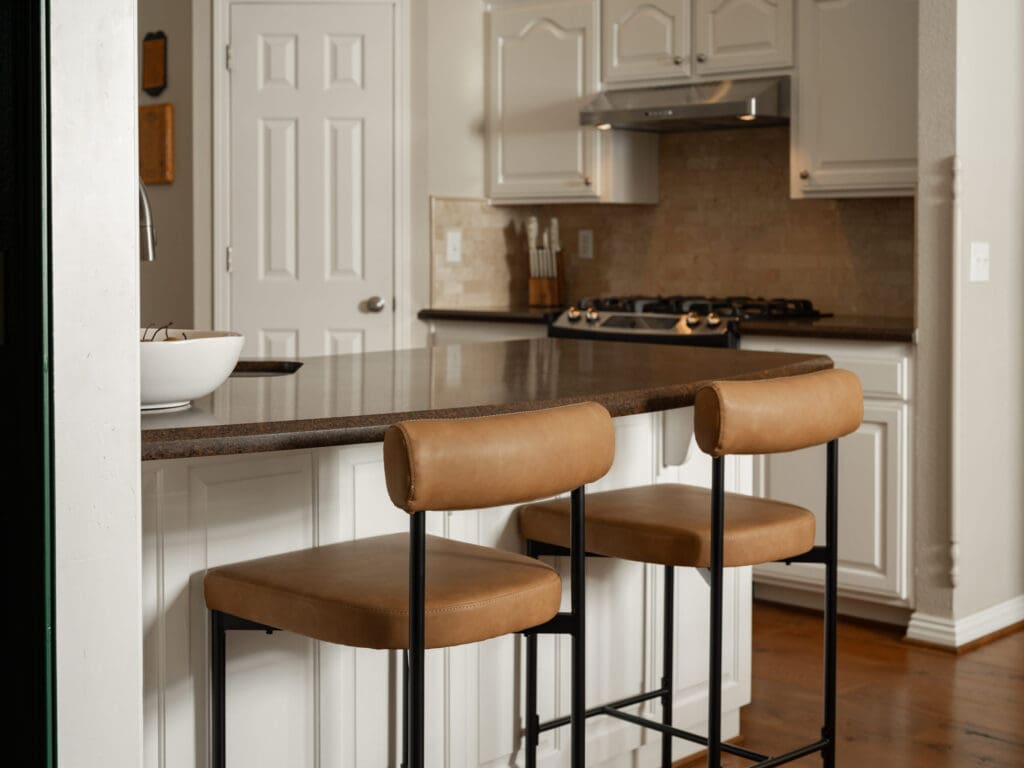 nique themed Airbnb exterior photographed in Rogers AR