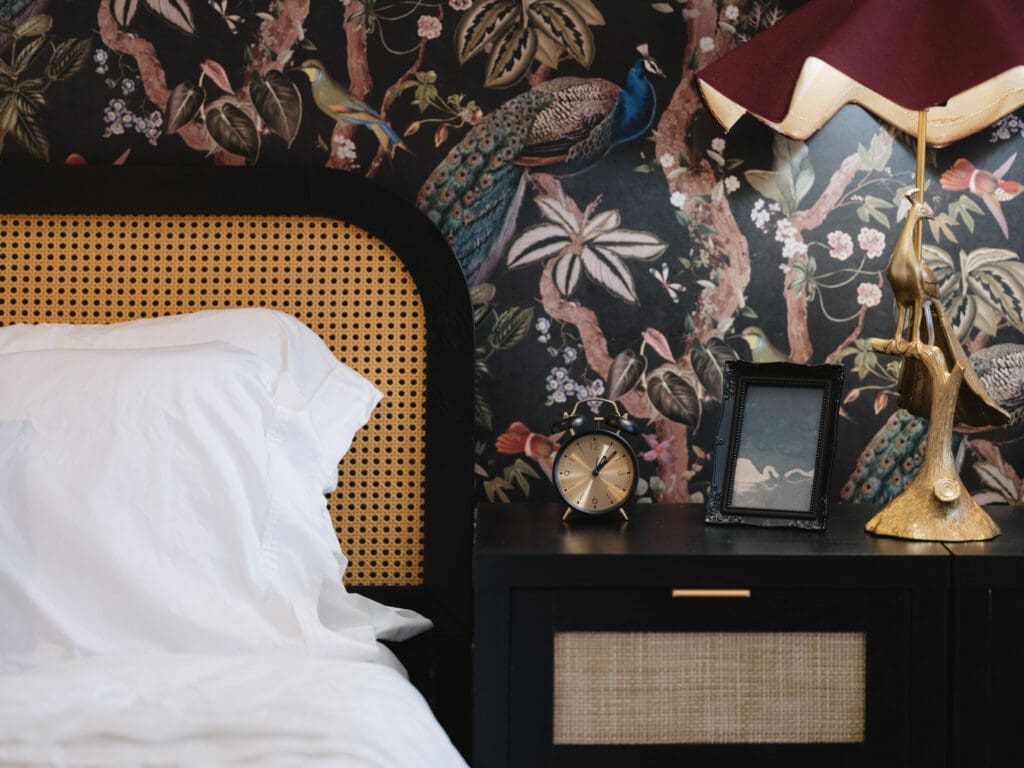 nique themed Airbnb exterior photographed in Rogers AR