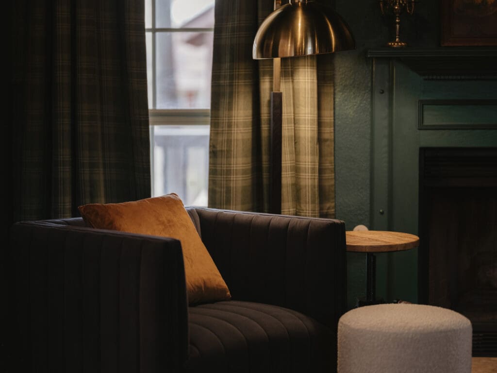 nique themed Airbnb exterior photographed in Rogers AR