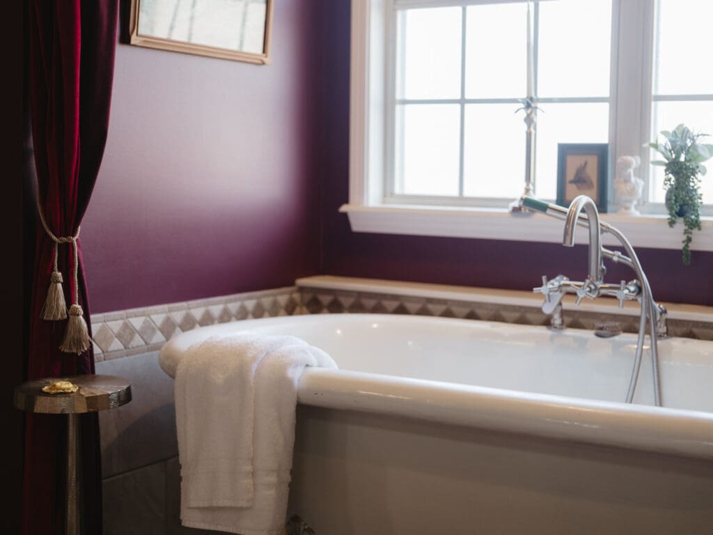 nique themed Airbnb exterior photographed in Rogers AR