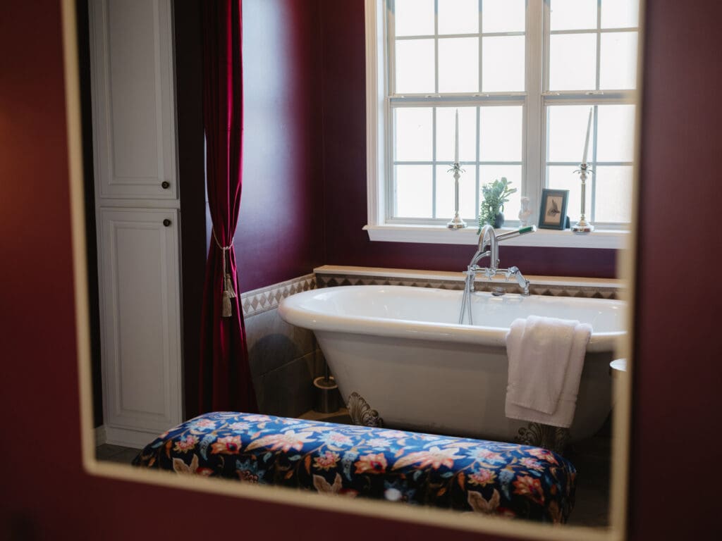 nique themed Airbnb exterior photographed in Rogers AR