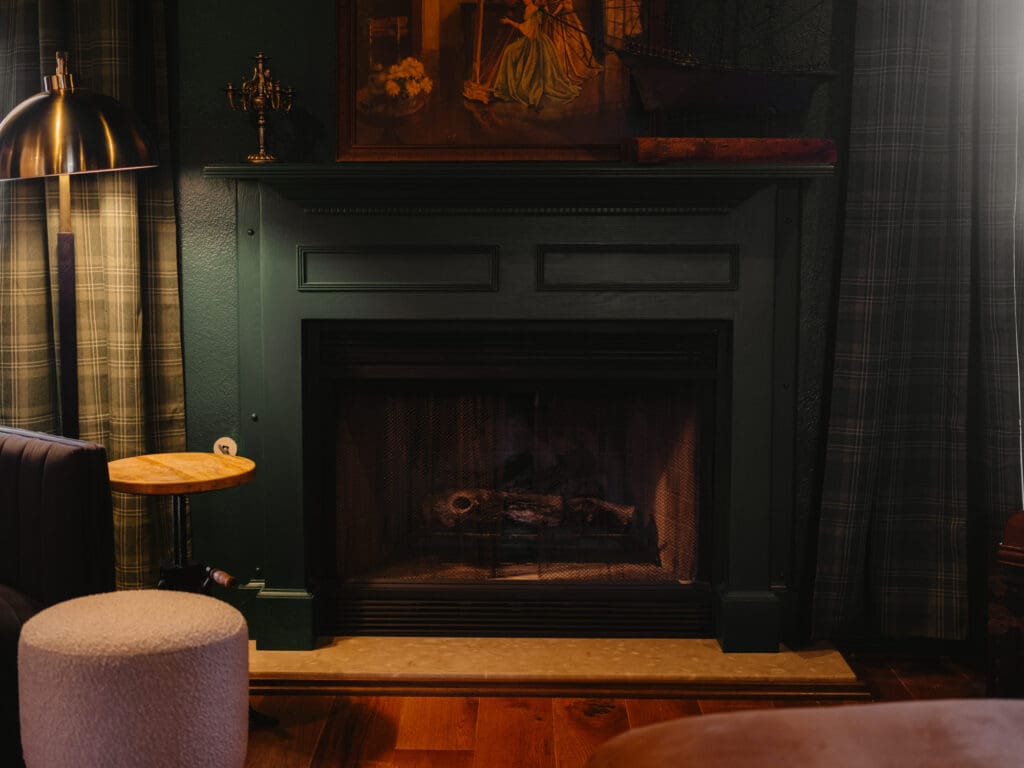 nique themed Airbnb exterior photographed in Rogers AR