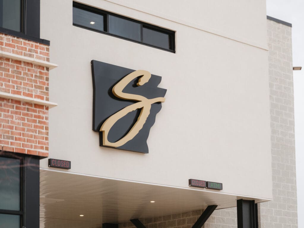 Commercial bank exterior architectural photography in Jonesboro AR