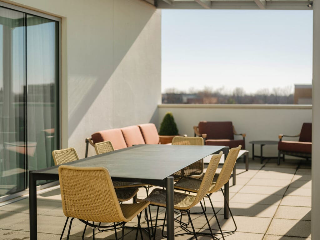 Hospitality photography Bentonville AR hotel suite detail