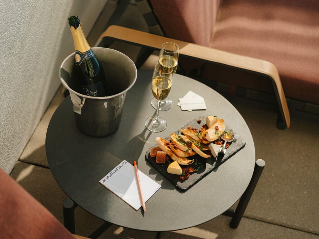 Hospitality photography Bentonville AR hotel suite detail