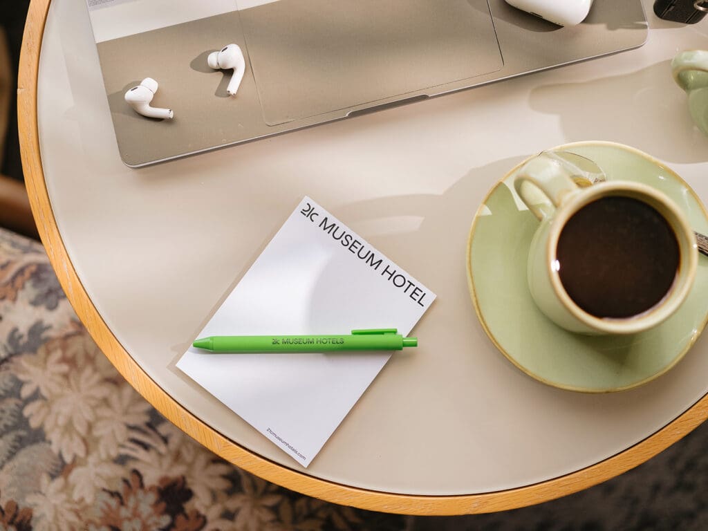 Hospitality photography Bentonville AR hotel suite detail