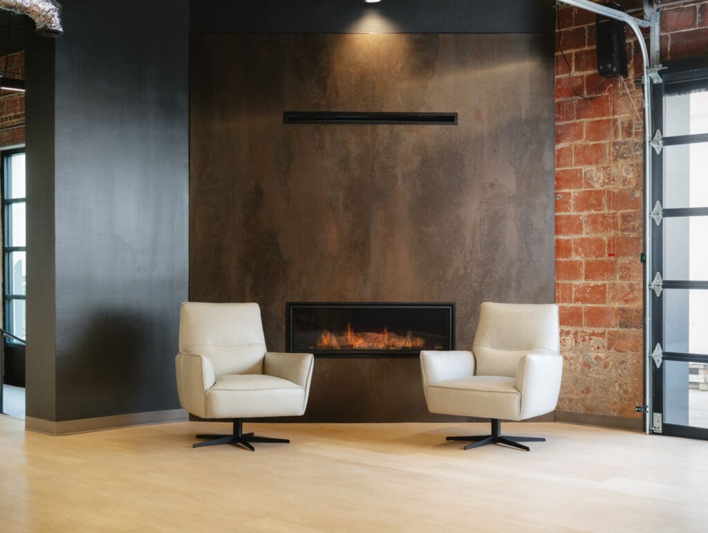 Interior design photography Rogers AR showcasing historic building renovation