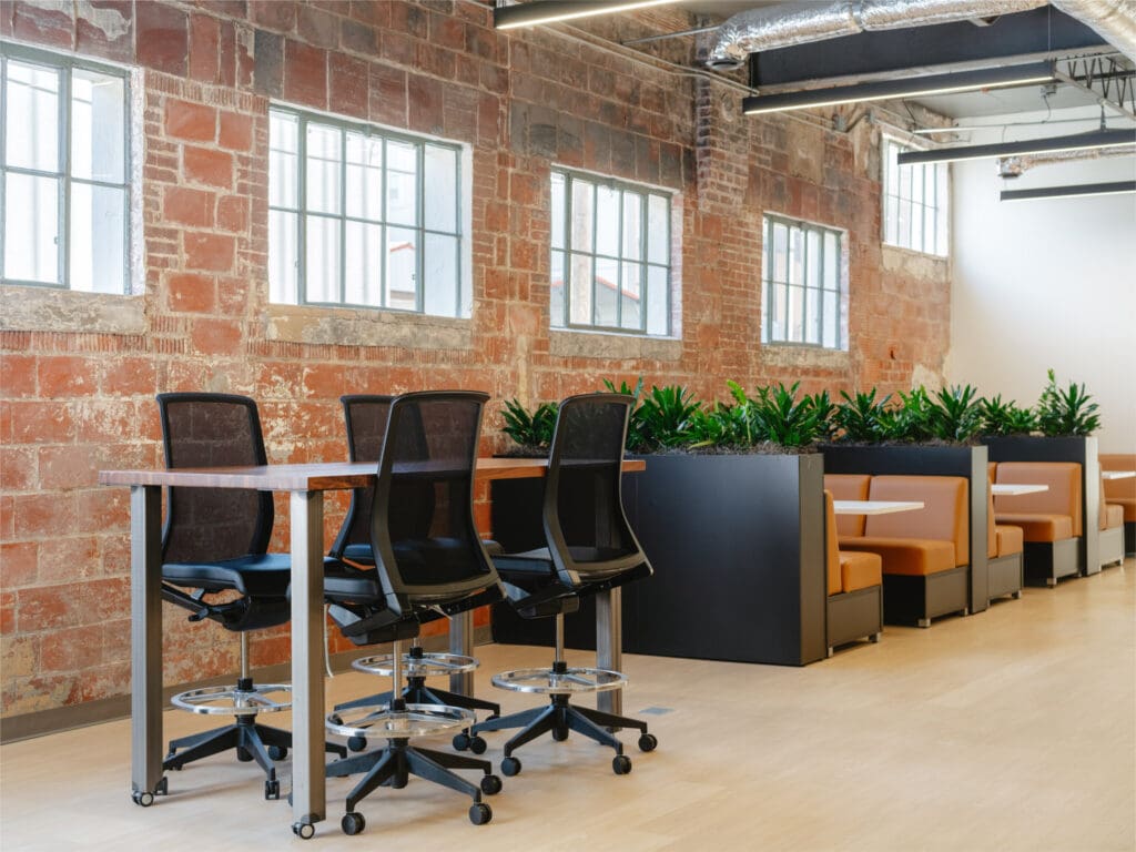 Interior design photography Rogers AR showcasing historic building renovation