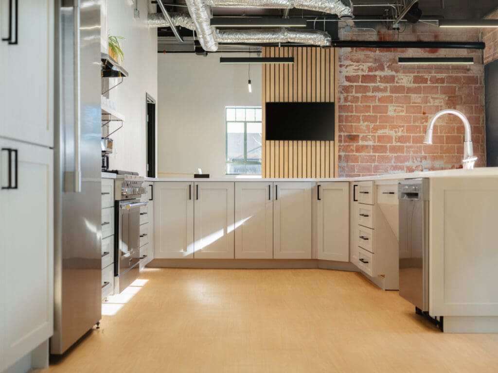 Interior design photography Rogers AR showcasing historic building renovation